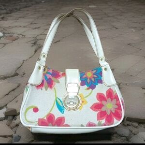 Liz Claiborne floral print small handbag.